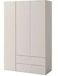 Mirjan24 Kleiderschrank, Kaschmir, Holzwerkstoff, 2 Schubladen, Rechteckig,