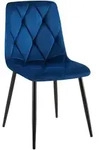 CLP Esszimmerstuhl, Dunkelblau, Metall, 45x85x55 cm, Esszimmer, St&uuml;hle,