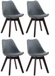 CLP Stuhl, Grau, Holz, 48x84x55 cm, Esszimmer, St&uuml;hle, Esszimmerst&uuml;hle,