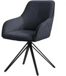 Ml-Design Esszimmerstuhl, Anthrazit, Metall, 1-Sitzer, 61x84.5x57 cm, Esszimmer,