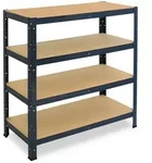 shelfplaza Schwerlastregal, Anthrazit, Metall, Rechteckig, 100x100x50 cm, Freizeit,