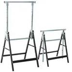 Homcom Unterstellbock,, Schwarz, Metall, 58x130x68 cm, Freizeit, Heimwerken,