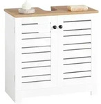 SoBuy Waschbeckenunterschrank, Wei&szlig;, Holzwerkstoff, 60x59x30 cm, Badezimmer,