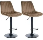 CLP Barhocker, Braun, Metall, 49.5x91x50 cm, Esszimmer, Barm&ouml;bel, Barhocker