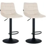 CLP Barhocker, Creme, Metall, 43x87x46.5 cm, Esszimmer, Barm&ouml;bel, Barhocker