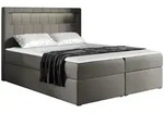 Mirjan24 Boxbett, Greige, Textil, H&ouml;he ca. 22 cm, Rechteckig, 160x200 cm,