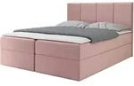 Mirjan24 Boxbett, Rosa, Textil, H&ouml;he ca. 19 cm, Rechteckig, 160x200 cm,
