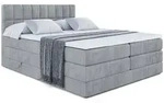 Altdecor Boxspringbett, Grau, Holzwerkstoff, H&ouml;he ca. 20 cm, 160x200 cm,