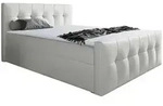 Mirjan24 Boxbett, Wei&szlig;, Holz, 200x200 cm, Schlafzimmer, Betten, Boxspringbetten