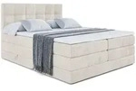 Altdecor Boxspringbett, Ecru, Holzwerkstoff, H&ouml;he ca. 20 cm, 180x200 cm,