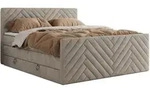 MKS Boxspringbett, Beige, Textil, H4, 7-Zonen, Rechteckig, 180x200 cm,...