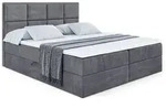 Altdecor Boxbett, Dunkelgrau, Holzwerkstoff, H&ouml;he ca. 21 cm, 180x200 cm,
