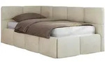 MKS Jugendbett, Beige, Textil, Rechteckig, 90x200 cm, Oeko-Tex&reg;, Kinder- &