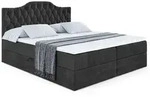 Altdecor Boxbett, Schwarz, Holzwerkstoff, H&ouml;he ca. 20 cm, 200x200 cm, Schlafzimmer,