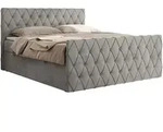 MKS Boxbett, Hellgrau, Textil, 2-Sitzer, H4, 7-Zonen, Rechteckig, 120x200 cm,