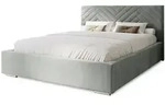 Marpur Polsterbett, Hellgrau, Metall, 180x200 cm, Oeko-Tex&reg; Standard 100,