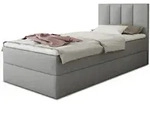 Sofnet Boxbett, Grau, Textil, H3, Rechteckig, 90x200 cm, Schlafzimmer, Betten,