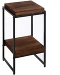 MCW Blumentisch, Dunkelbraun, Holzwerkstoff, 30x61x32 cm, Wohnzimmer,