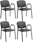 CLP Besucherstuhl, Schwarz, Metall, 53x79x55 cm, Arbeitszimmer, Besucherst&uuml;hle