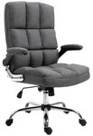 MCW B&uuml;rostuhl, Grau, Textil, 73x120x72 cm, Arbeitszimmer, B&uuml;rost&uuml;hle, Drehst&uuml;hle