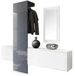 Vladon Garderobe, Grau, Holzwerkstoff, 208x193x35 cm, Garderobe,...