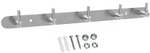 Intirilife Hakenleiste, Silber, Metall, 4.2x4.2x38.1 cm, Garderobe, Garderobenleisten