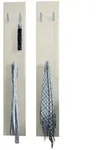 Vladon Garderobenpaneel, Creme, Holzwerkstoff, 24x140x2 cm, Garderobe,