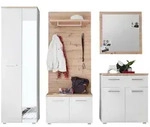 moebel dich auf Garderobe, Wei&szlig;, Holz, 1-Sitzer, 256x198x38 cm, Garderobe,