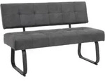 Carryhome Sitzbank, Dunkelgrau, Metall, Vintage, 140x90x64 cm, Typenauswahl,