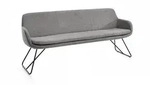 Musterring Sitzbank Tavia, Grau, Metall, 3-Sitzer, 180x87x65 cm, Stoffauswahl,