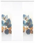 Fl&auml;chenvorhang Thalin, Blau, Wei&szlig;, Kupfer, Textil, Graphik, 60x245 cm, Oeko-Tex&reg;