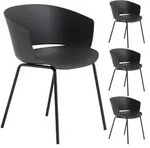 Idimex Gartenst&uuml;hle, Schwarz, Textil, Mode, 60x80x56 cm, Gartenm&ouml;bel,