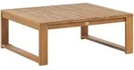 Beliani Gartentisch, Hellbraun, Holz, Quadratisch, 75x35x90 cm, FSC 100%,