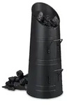 Relaxdays Kohlensch&uuml;tte, Schwarz, Metall, 27.5x56x23 cm, Grills & Outdoor-K&uuml;chen