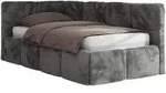 MKS Jugendbett, Dunkelgrau, Textil, 1-Sitzer, Rechteckig, 90x200 cm, Oeko-Tex&reg;,