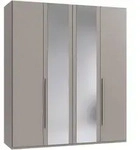 Chameo Dreht&uuml;renschrank, Sahara, Glas, Holzwerkstoff, 2 F&auml;cher, 180x208x58 cm, BQ -