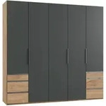 Mid.you Dreht&uuml;renschrank Wimex Level 36A, Graphit, Eiche, Holzwerkstoff, 5...