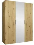 Mirjan24 Dreht&uuml;renschrank, Eiche Artisan, Holzwerkstoff, Rechteckig,...