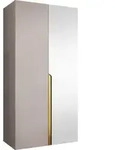 Mirjan24 Dreht&uuml;renschrank, Kaschmir, Gold, Kunststoff, Rechteckig, 100x202x52...
