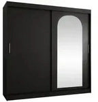 Mirjan24 Schwebet&uuml;renschrank, Schwarz, Holzwerkstoff, Rechteckig, 200x200x62...
