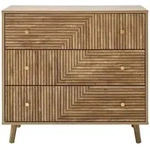 Calicosy Kommode, Esche, Holzwerkstoff, 40x75x48 cm, Wohnzimmer, Kommoden &