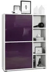Vladon Highboard, Brombeere, Holzwerkstoff, 79x105.5x35.5 cm, Wohnzimmer,...