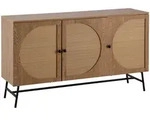 Mid.you Sideboard, Eiche, Metall, 140x80x39 cm, stehend, Wohnzimmer, Kommoden &