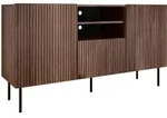 Mirjan24 Kommode, Braun, Metall, Holz Optik, 1 Schubladen, Rechteckig, 151x81x42 cm,