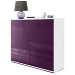 Vladon Kommode, Brombeere, Holzwerkstoff, 79x74x36 cm, Wohnzimmer, Kommoden &