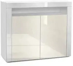 Vladon Kommode, Wei&szlig;, Creme, Holzwerkstoff, 108x92x40 cm, Wohnzimmer, Kommoden...