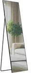 CLP Standspiegel, Schwarz, Glas, 50x160x3 cm, Spiegel, Standspiegel
