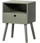 Mid.you Nachtschrank Ozzy, Gr&uuml;n, Metall, 1 Schublade(n) Schubladen, 36x53x30 cm,