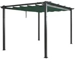 MCW Pergola, Gr&uuml;n, Metall, 400x240x300 cm, Sonnen- & Sichtschutz, Pavillons &