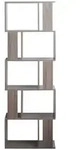 Mobili Rebecca B&uuml;cherregal, Grau, Holzwerkstoff, 24x169x60 cm, Wohnzimmer,...